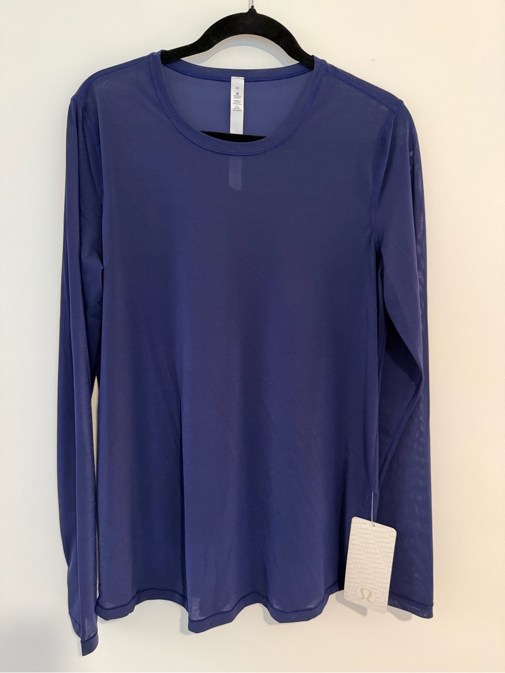 *NWT* lululemon athletica Fit Physique Long Sleeve Mesh Tee in Hero Blue